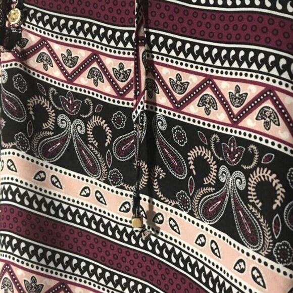 Charlotte Russe Long Sleeve Paisley Boho Top - Picture 8 of 9